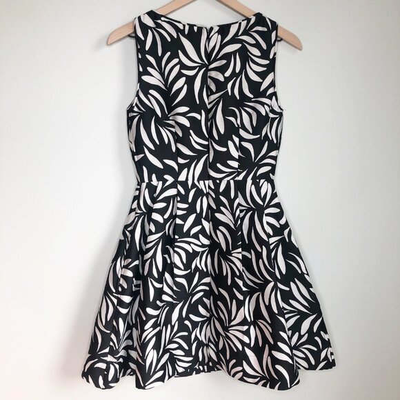 Anthropologie June Party Mini Dress Fit & Flare Sleeveless Pleated Vintage Retro - Picture 6 of 7